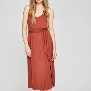 Gentle Fawn Terracotta Midi Dress